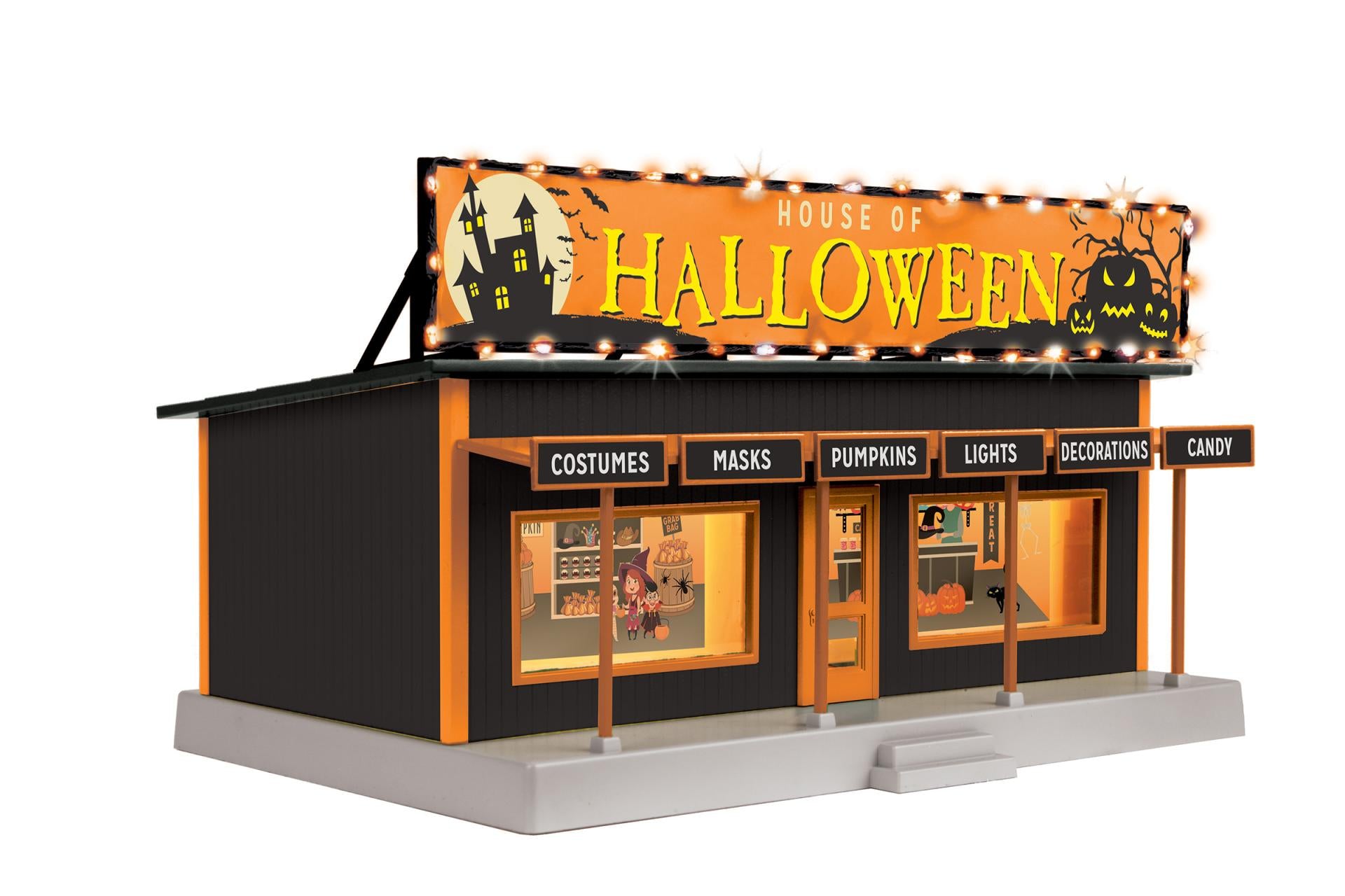 MTH 30-90728 - Road Side Stand "Halloween" w/ Operating Lights