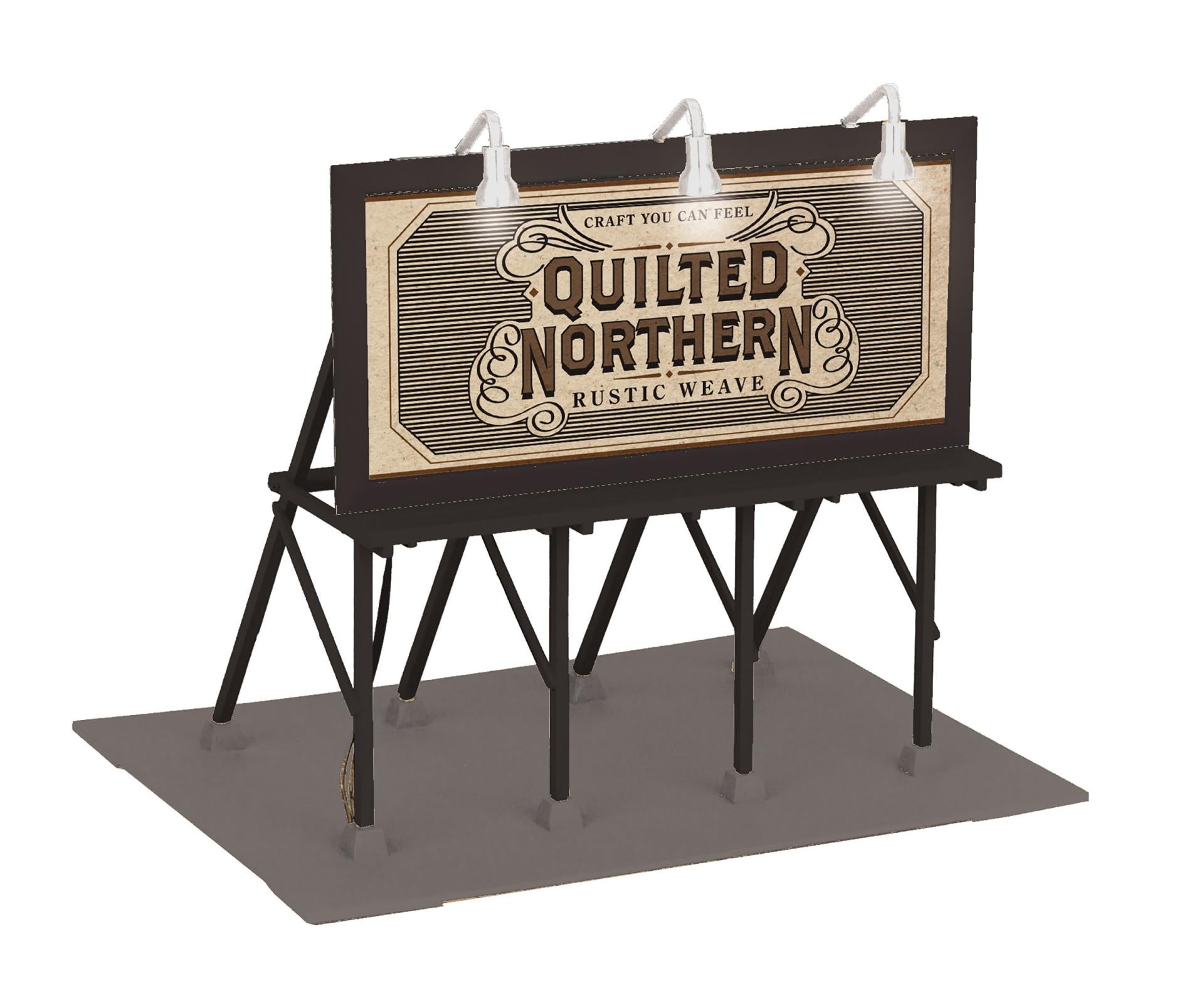 MTH 30-90745 - Lighted Billboard "Quilted Northern"