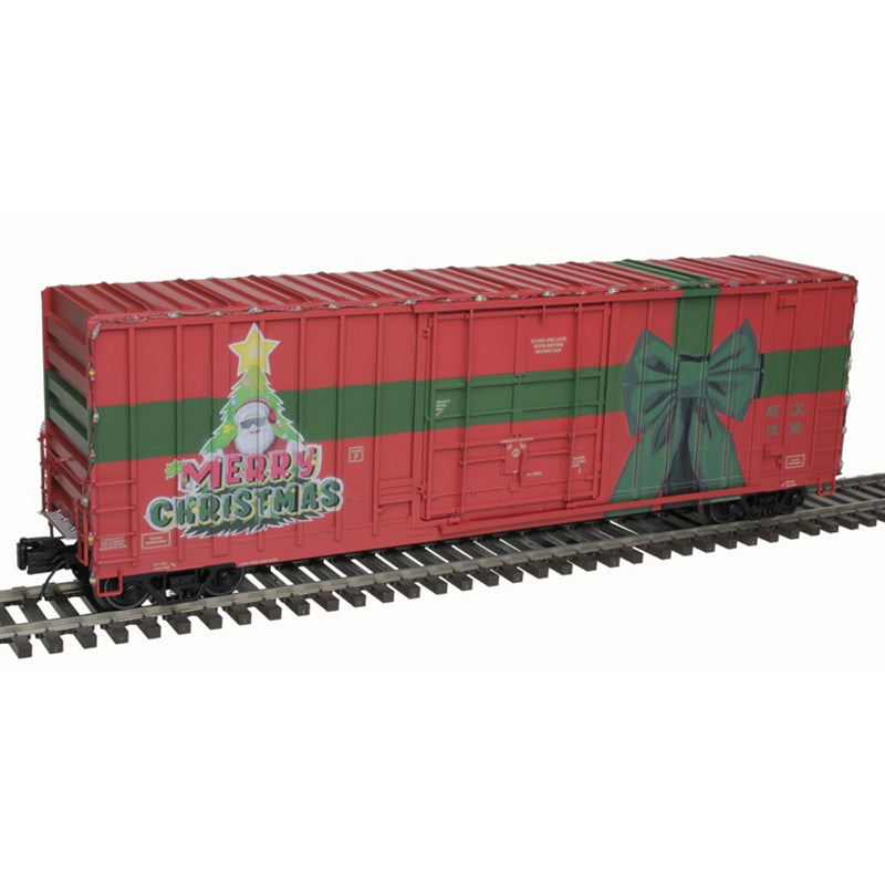 Atlas 3001439-2 - Premier - 50' Gunderson Lighted Boxcar "Santa Gift Box" #1225 (Christmas Special)