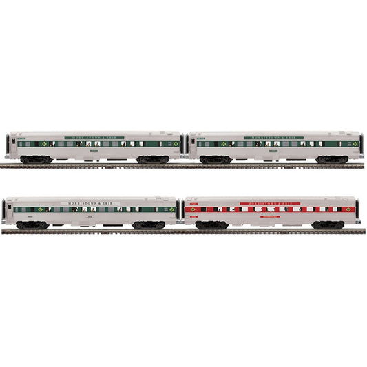 Atlas O 3001672 - Premier - 70' Streamlined Passenger Car Sets "Maine Eastern" (4-Car) - MrMuffin'sTrains