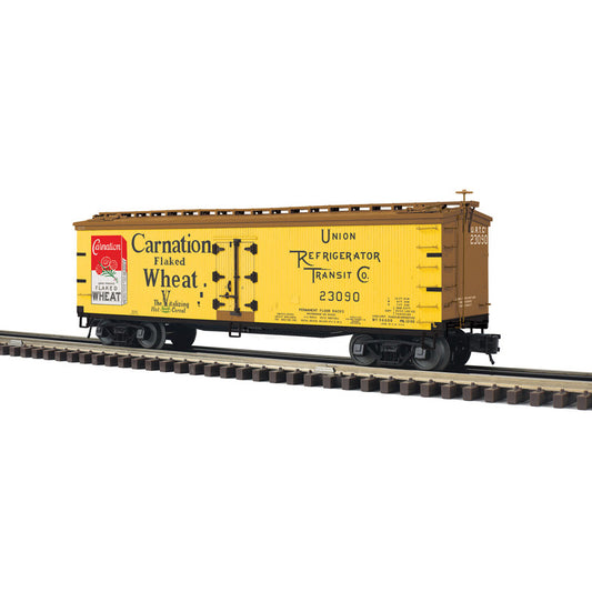 Atlas O 3002682 - Master - 40' Wood Reefer "Carnation Flaked Wheat" (URTC) 2-Rail
