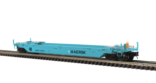 Atlas O 3001696 - Master - 40' Rebuilt Well Car “Maersk” - MrMuffin'sTrains