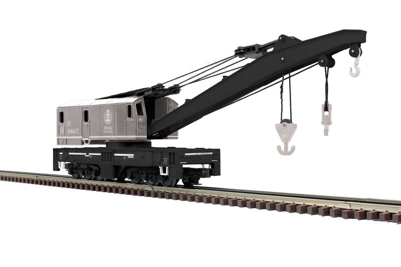 Atlas O 3002744 - Premier - Crane Car “Illinois Central” #100417 (2-Rail)