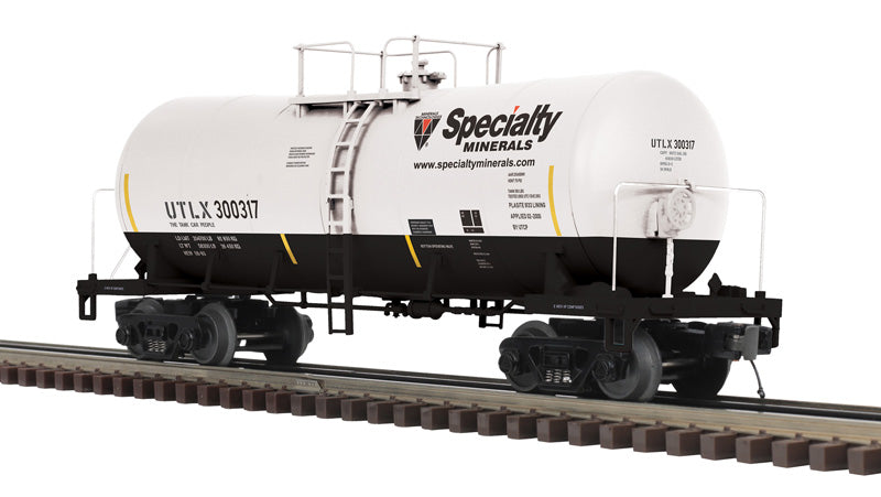 Atlas O 3002757 - Premier - Funnel Flow Tank Car “UTLX” (Specialty Minerals) 2-Rail