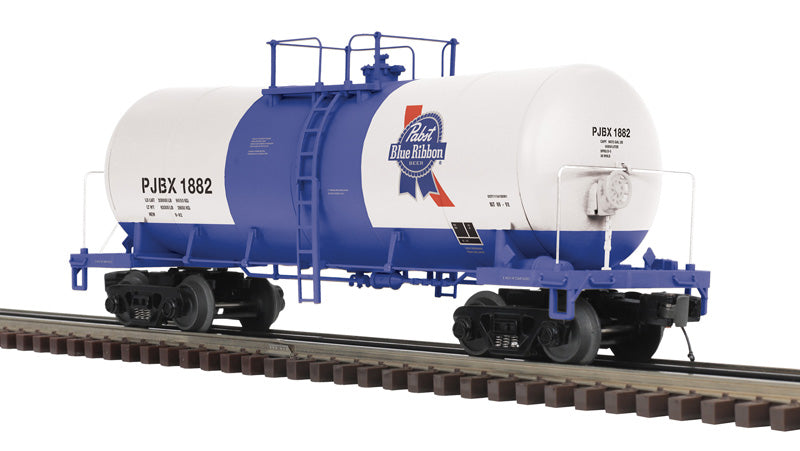 Atlas O 3001760 - Premier - Pabst Brewing Company - Funnel Flow Tank Car “PJBX” (Pabst Blue Ribbon)