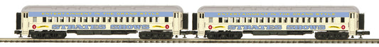 Atlas O 3001773B - Premier - Madison Heavyweight Passenger Cars "Strates Shows" (2-Car) Blue - MrMuffin'sTrains