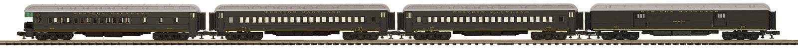 Atlas O 3001776A - Premier - Madison Heavyweight Passenger Car Set “Western Maryland” (4-Car)