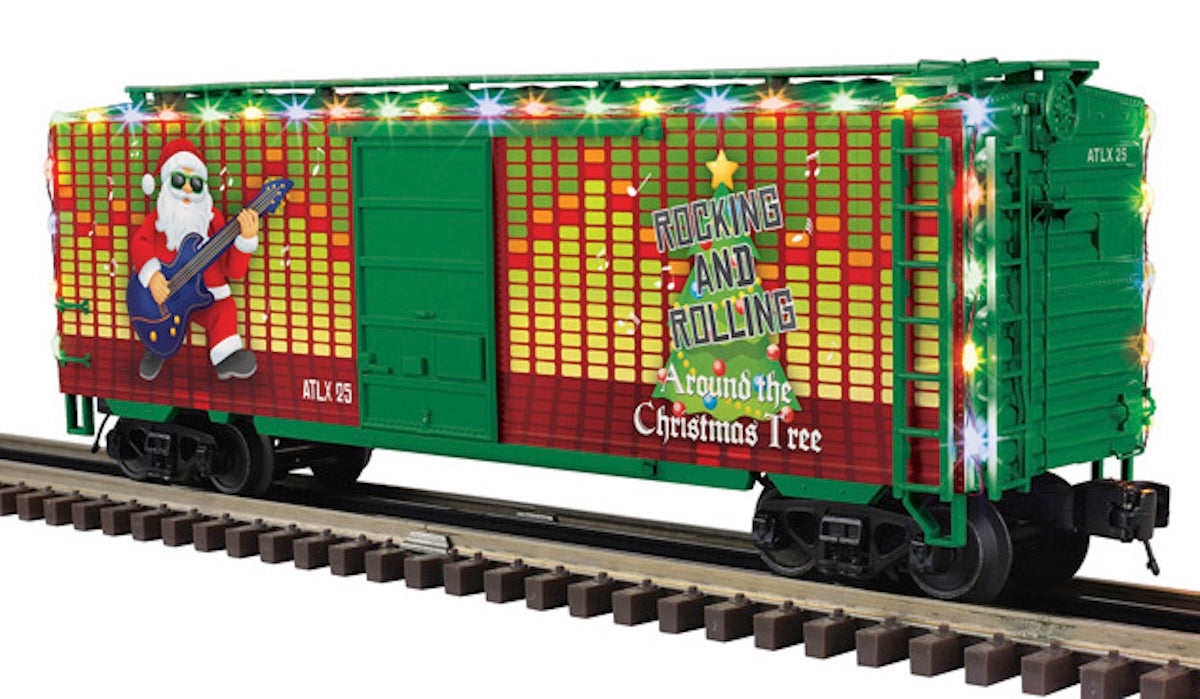 Atlas O 3001779 - Premier - 40' PS-1 Box Car "Christmas" #1224 w/ 6' Door (Lighted)