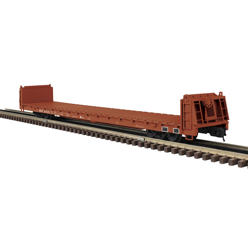 AO-3001931 Atlas Trainman O Bulkhead Flat Car Cotton Belt (SSW) 262069, 262176 - 3-Rail