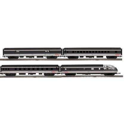 Atlas O 3001949 - Premier - 70' Streamlined Passenger Car Set "Canadian National" (4-Car) - MrMuffin'sTrains