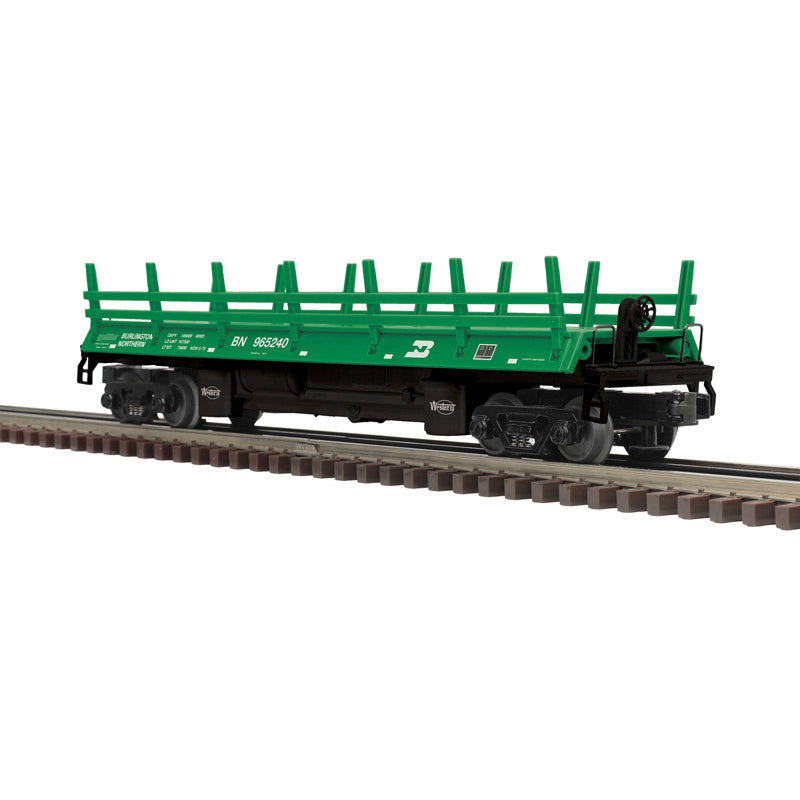 Atlas O 3001970 - Premier - Operating Log Car "Burlington Northern"