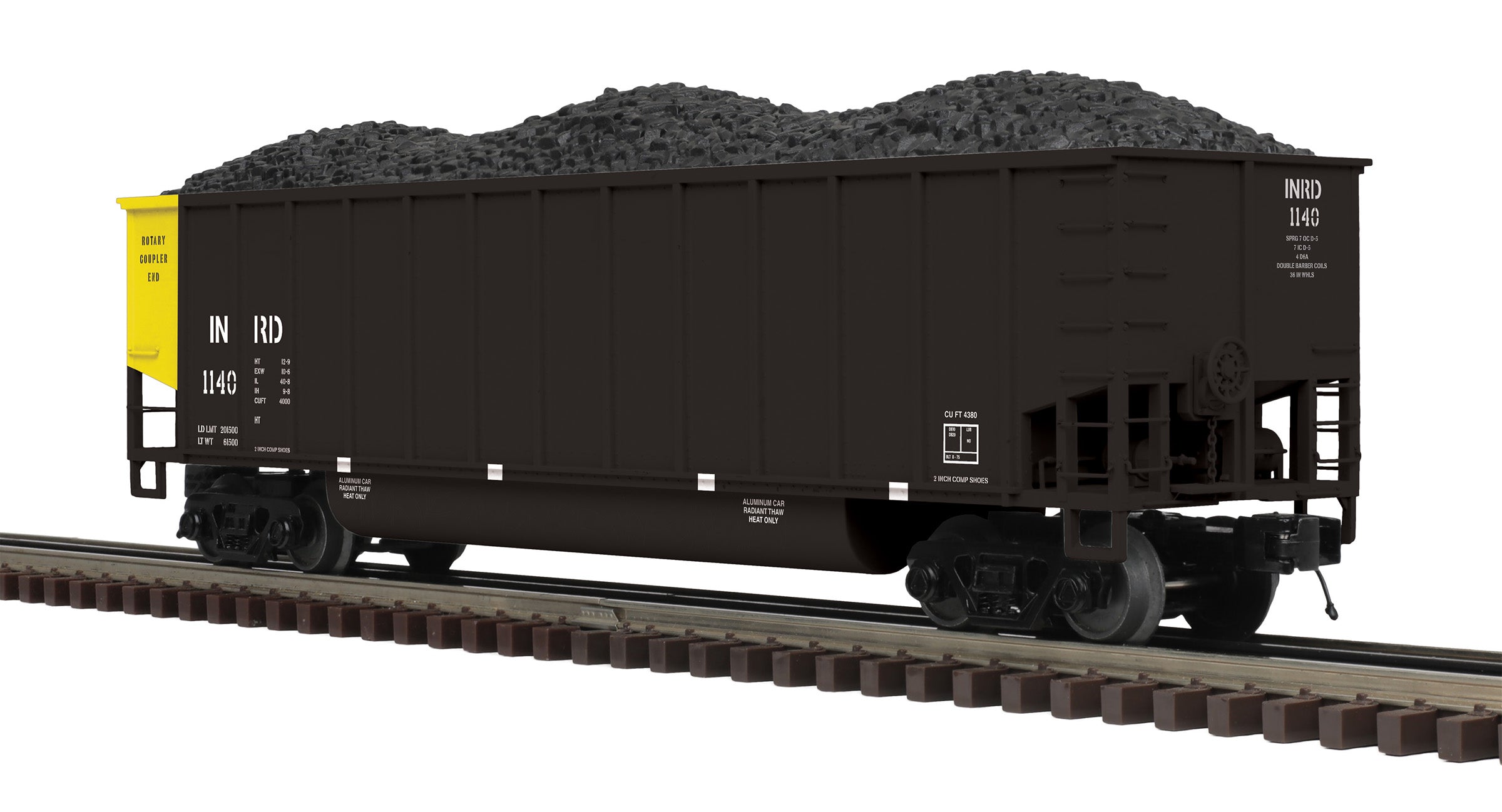 Atlas O 3002973S - Premier - Coalporter Hopper Car "Indiana Railroad" #1140 - Custom Run for MrMuffin'sTrains
