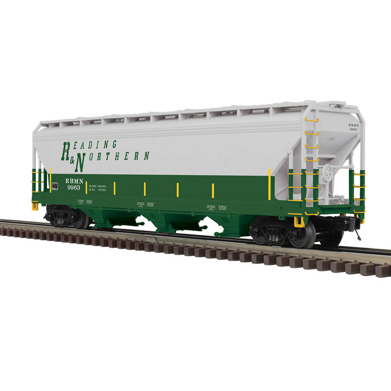 Atlas O 3004098 - Premier - 3-Bay Centerflow Covered Hopper Car "Reading & Northern" (2-Rail)