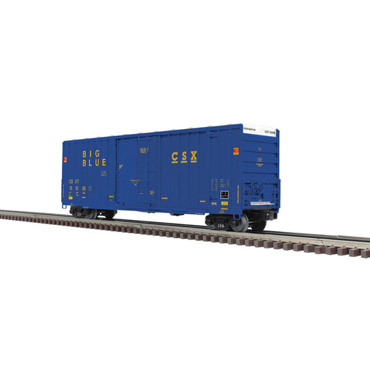 Atlas O 3003116 - Premier - 50' Gunderson High Cube Box Car "CSX" (Big Blue) - MrMuffin'sTrains