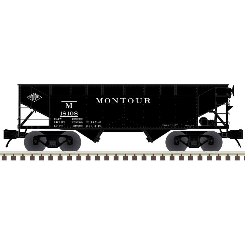 Atlas O 3003153 - Premier - 2-Bay Offset Hopper Car "Montour"