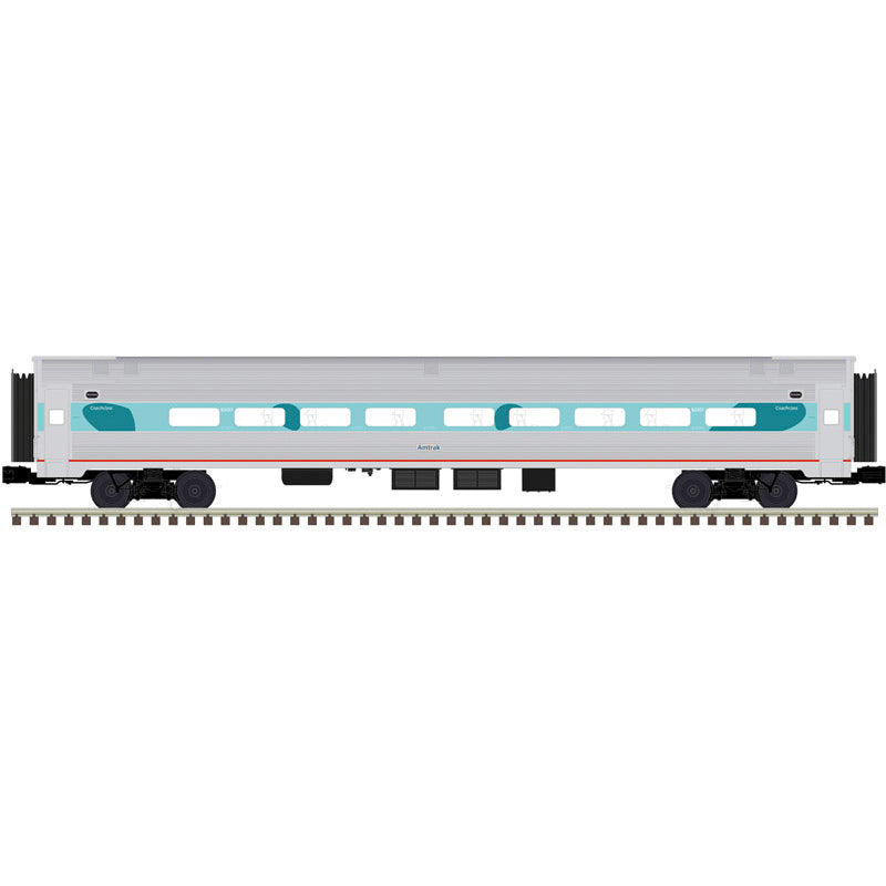 Atlas O 3004229 - Premier - Amfleet Passenger Car Set "Amtrak" (4-Car) Phase V (2-Rail)