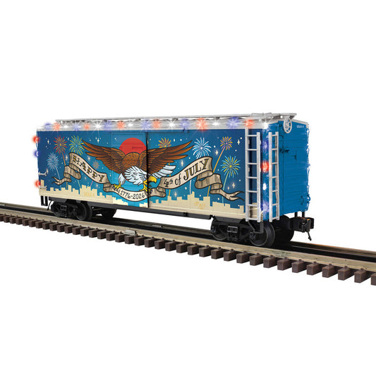 Atlas O 3009052 - Premier - 40' PS-1 Holiday Boxcar "4th of July" #4 - MrMuffin'sTrains