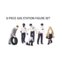 Atlas O 3009999 - Premier - Gas Station Figures (6-Pack)