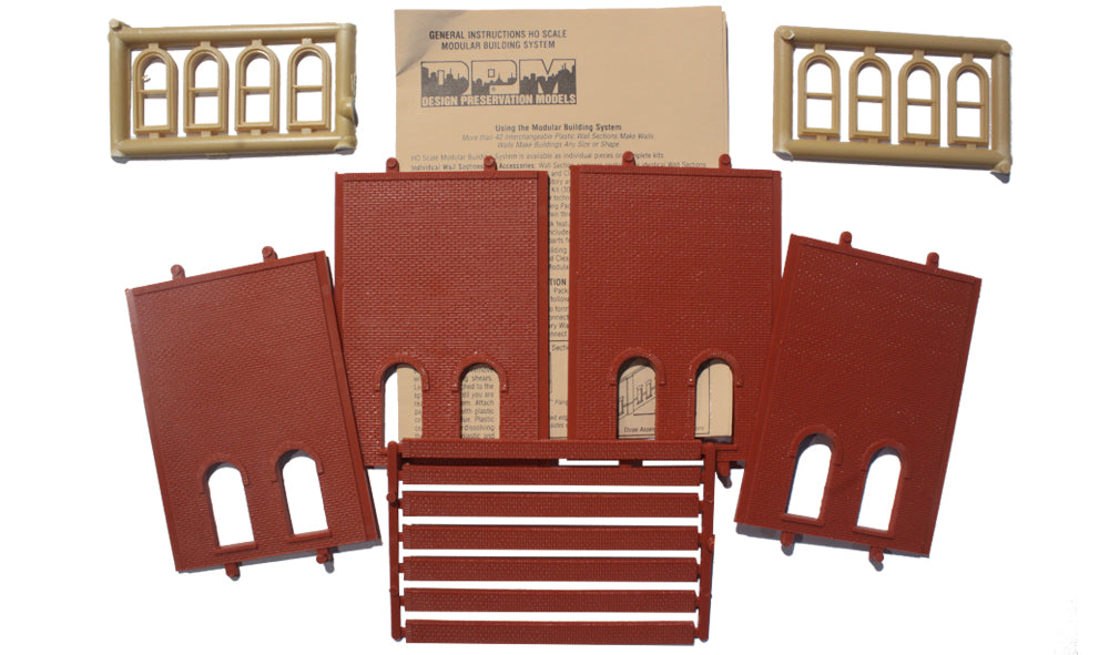 Woodland Scenics HO 30110 -Two-Story Arched 2-Window - Low