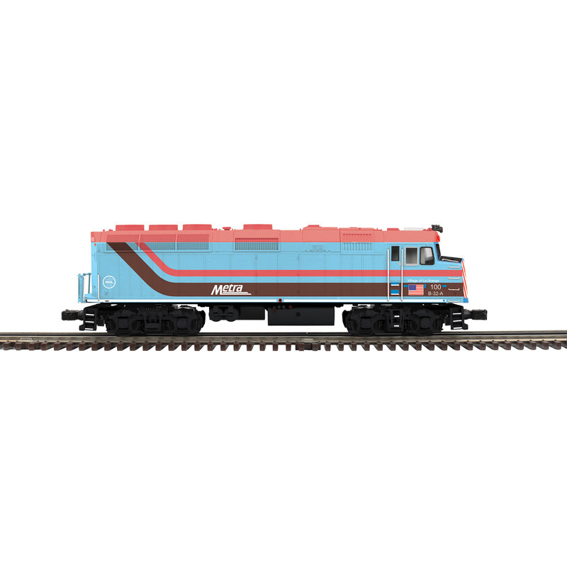 Atlas O 30138290 - Premier - F40PH Diesel Locomotive "Metra" (RTA Heritage Unit) #100 w/ PS3 (2-Rail)
