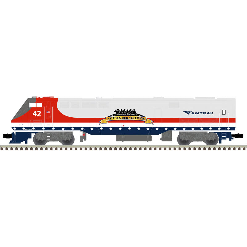 Atlas O 30138897 - Premier - P42 Diesel Locomotive "Amtrak" #42 (Salute to Veterans) 2-Rail
