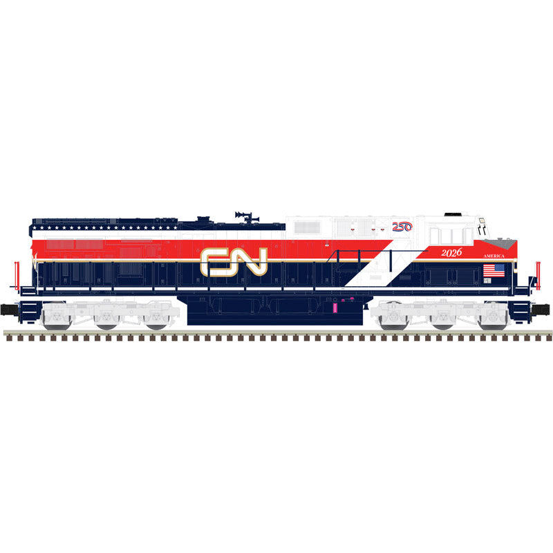 Atlas O 30138917 - Premier - ES44 Diesel Locomotive "Canadian National" #2026 (2-Rail)