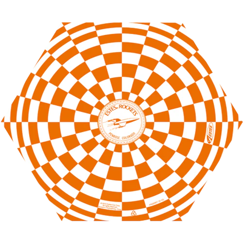 Estes 2264 - 12 inch Printed Parachute - MrMuffin'sTrains