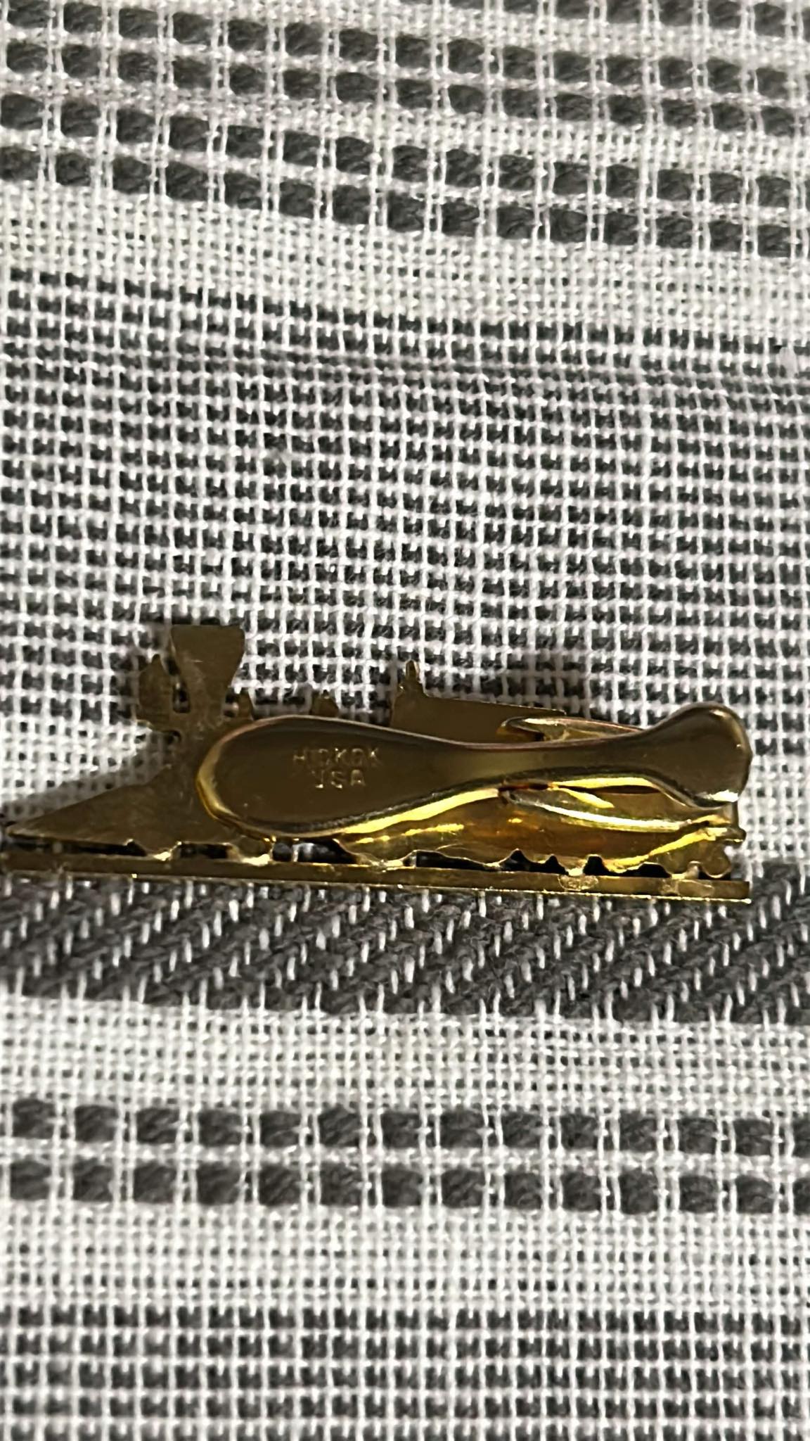 Hickok Steam Locomotive & Tender Neck Tie Clip-Second hand-M7085