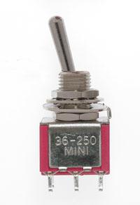 Miniatronics 36-250-08 - Mini Toggle Switch - DPDT (8 Pack)