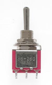 Miniatronics 36-260-08 - Mini Toggle Switch - Ctr Off - DPDT (8 Pack)