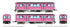 Rapido Trains HO 208015 - Budd 2600-Series Railcars "Chicago Transit Authority" #3005, 3006 (Pink Line Promo Scheme)