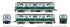 Rapido Trains HO 208517 - Budd 2600-Series Railcars "Chicago Transit Authority" #2849, 2850 (75th Ann. White/Green Scheme)