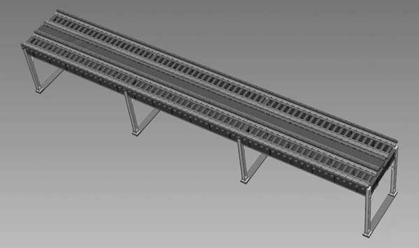 Rapido Trains HO 301001 - Transit Display Double Track (Assembled