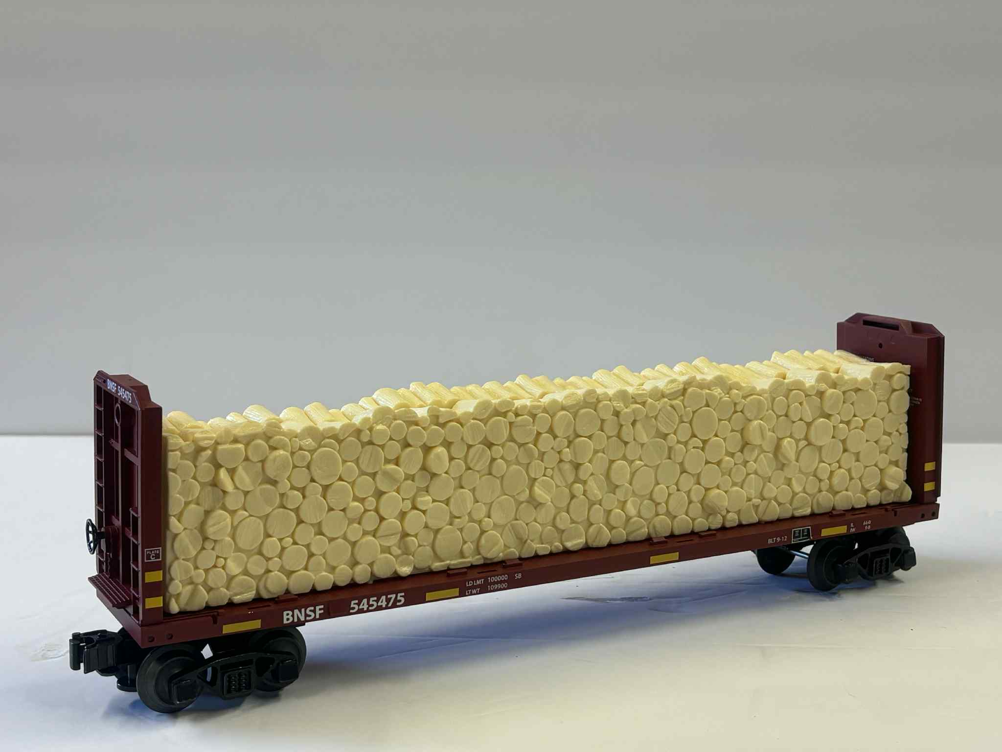 Lionel 2043091 BNSF Standard O Bulkhead Flatcar #545475-Second hand-M6371