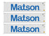 Walthers HO 949-18253 - SceneMaster - 40' Hi Cube Corrugated Container "Matson" (3 Pack)