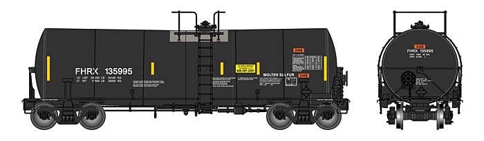 Walthers HO 920-100054 - Proto - 40??? Trinity 14,000-Gallon Molten Sulfur Tank car "Flint Hill Resources" #136000 (FHRX)