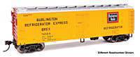 Walthers HO 910-41307 - Mainline - 40' Wood Reefer w/ Steel Ends "Chicago Burlington & Quincy" #74620