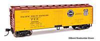 Walthers HO 910-41323 - Mainline - 40' Wood Reefer w/ Steel Ends "Pacific Fruit Express" #66759