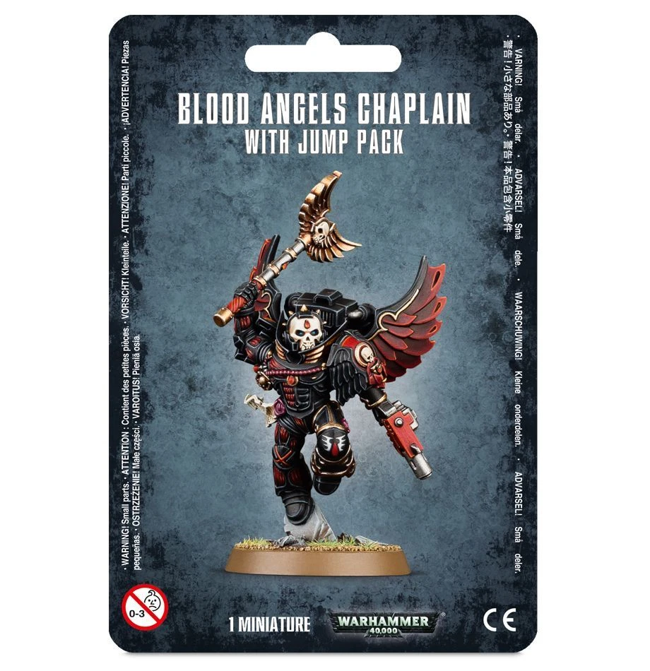 Games Workshop 41-17 - Warhammer 40,000 - Blood Angels: Chaplain With Jump Pack - MrMuffin'sTrains