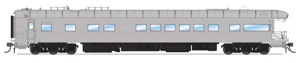 Broadway Limited Imports HO 9596 - Business Observation Passenger Car "Unlettered"  (Painted, Unlettered, Gray)
