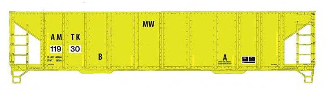 Walthers HO 910-57004 - Mainline - 41' Ballast Hopper "Amtrak" #11922