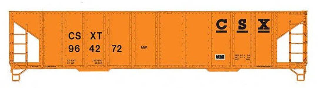 Walthers HO 910-57017 - Mainline - 41' Ballast Hopper "CSX" #964272