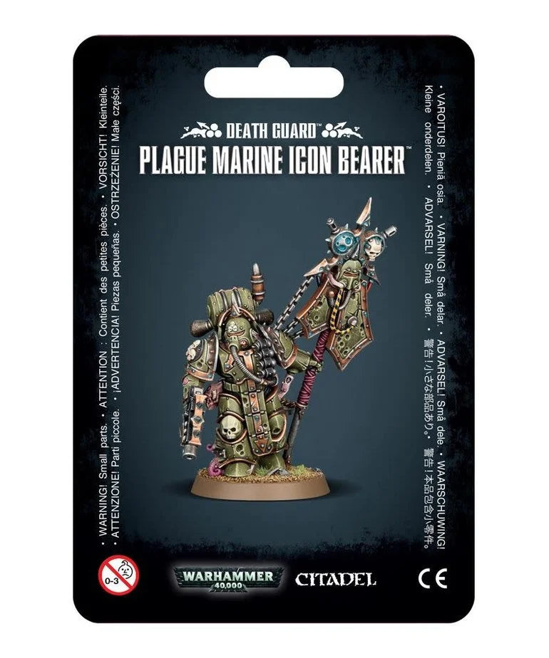 Games Workshop 43-47 - Warhammer 40,000 - Death Guard: Plague Marine Icon Bearer