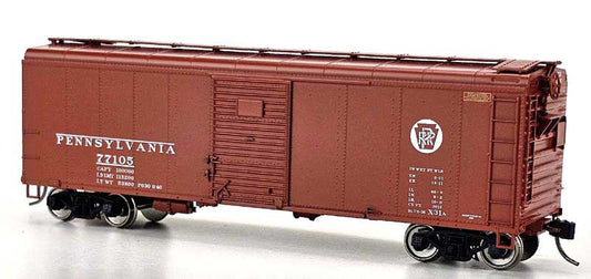 Bowser HO 43323 - X31A Round Roof Box Car "Pennsylvania" #77123 (2-Dr, Inset Roof) Circle Keystone