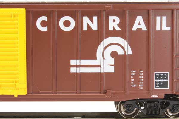 Bachmann HO 14907 - ACF 50'6" Outside-Braced Boxcar "Conrail" #166313 w/ Flashing End-Of-Train Device
