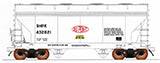 InterMountain HO 46555 - ACF 2-Bay Covered Hopper "Dupont"