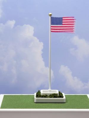 Miniatronics Waving American Flag with 48 Stars O Scale