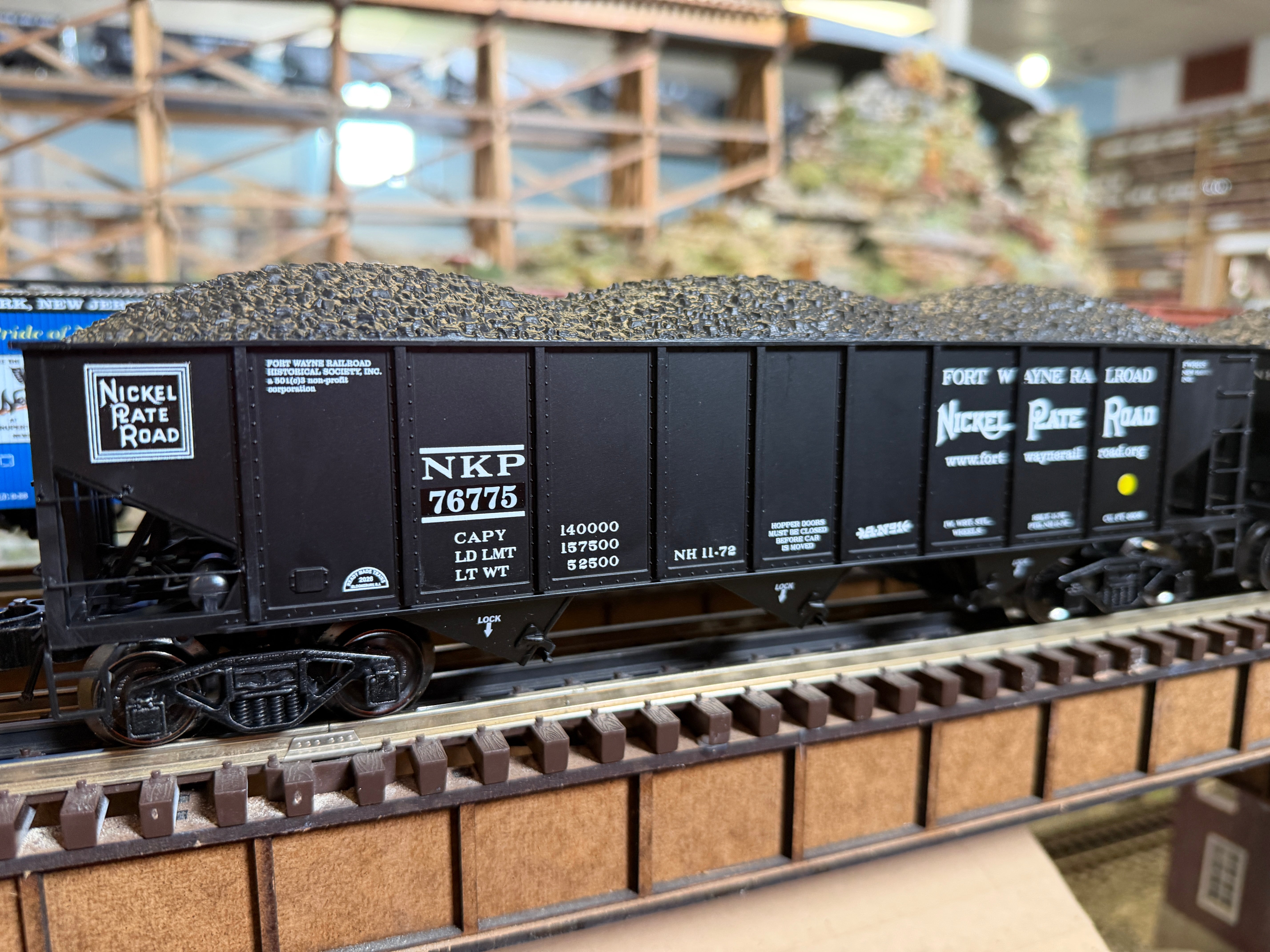 Ready Made Trains RMT-66299-45 - 70 Ton 3-Bay Coal Hopper Car "Nickel Plate Road" w/ Load (Ft. Wayne Historical Society) - Custom Run for MrMuffin'sTrains