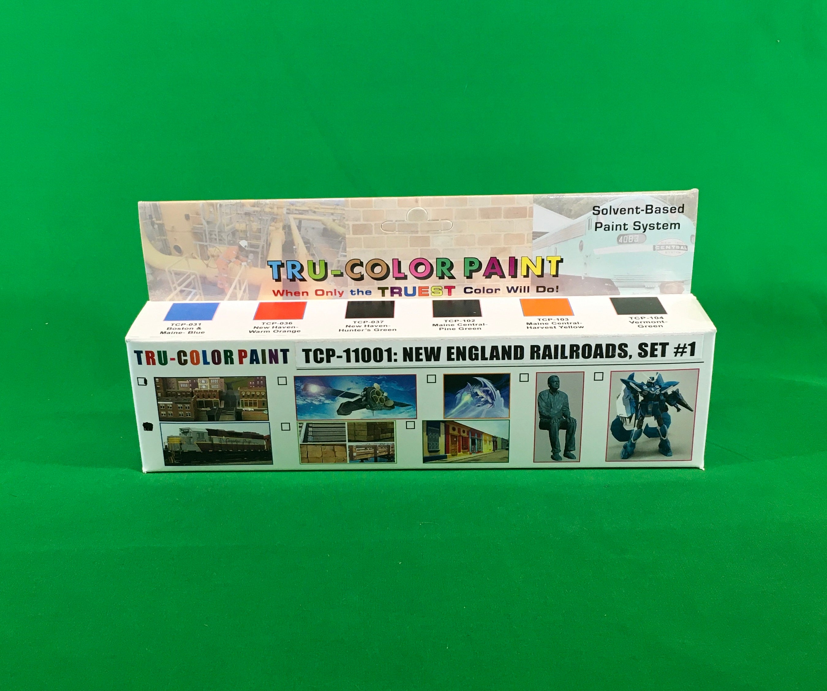 Tru-Color Paint - TCP-11001 - New England Railroads Set #1 (Solvent-Based Paint)