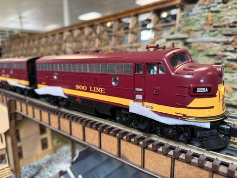 MTH - Premier - F-7 A/B Diesel Engine Set "Soo Line" #2225A/#2501C w/ PS3 Set #1 - Custom Run for MrMuffin'sTrains